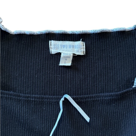 See You Monday Black Spaghetti Strap Babydoll Mini Dress - Picture 5 of 5